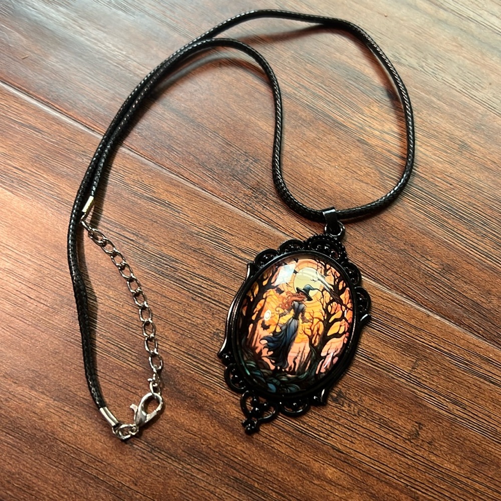 - #211 - New - Witch Pendant 18”